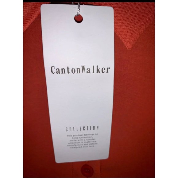 Womens button down blouse collared shirt buttoned cuffs XL loose fit top - Picture 4 of 5